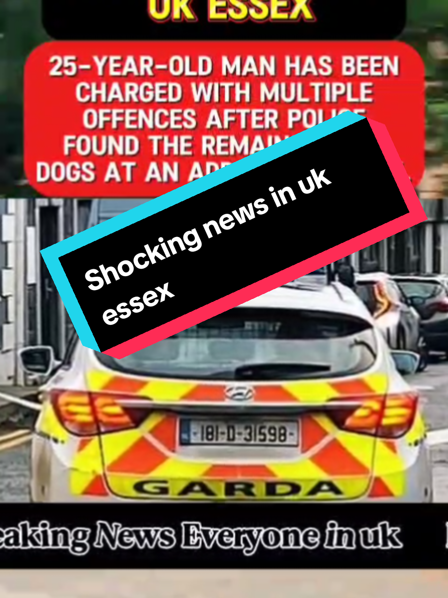 25-year-old man has been charged with multiple offences after police found the remains of 37 dogs at an address in Essex.#fyp #foryou #Viral #trending #Unitedkingdom #uklife #uknews #uktiktok #london #Uk #news #police #breakingnews #100k #views #unfreezemyacount #CapCut 