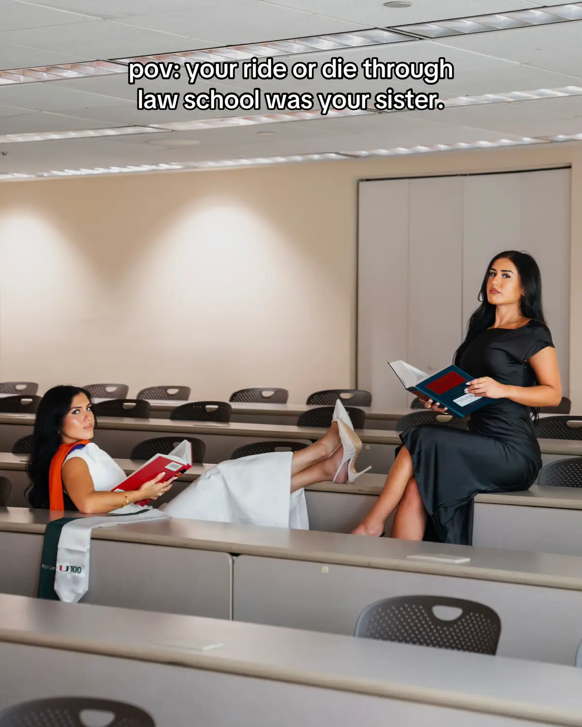 I never met a “bestfriend” in law school but the truth is i didnt need to. My little sister was always by my side. If i needed a lunch, snack, clean apt, emotional support.. it was always her❤️ love my built in bestie for life #fyp #fitwithmezz #jurisdoctor #floridabarexam #miamilaw #lawschool #lawschooljourney #graduation #graduationpictures #sistergoals 