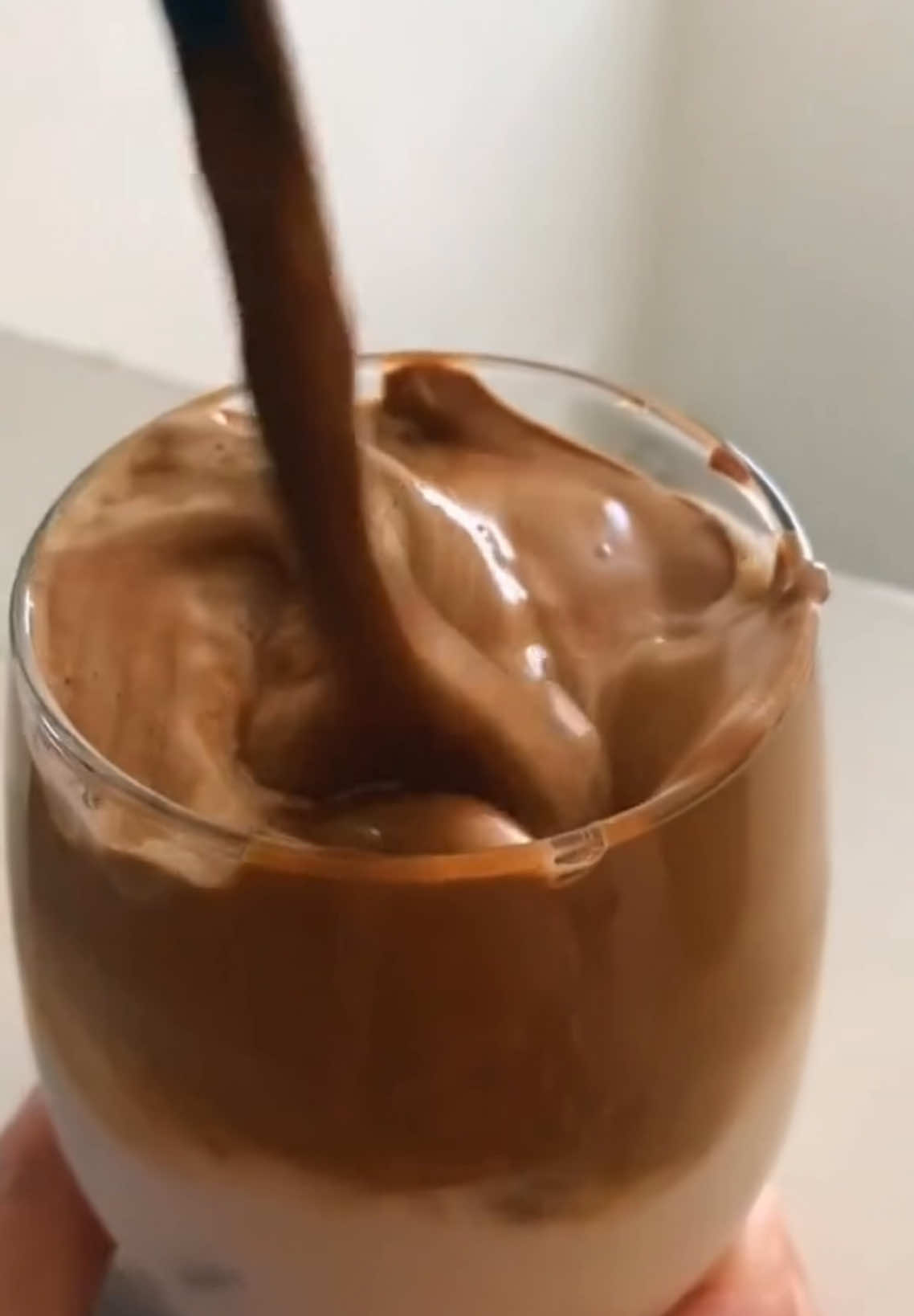 Satisfying Whipped Coffee ☕️ #coffee #whippedcoffee #whippedcoffeetrend #drinks #trend #satisfying #oddlysatisfying #fyp 