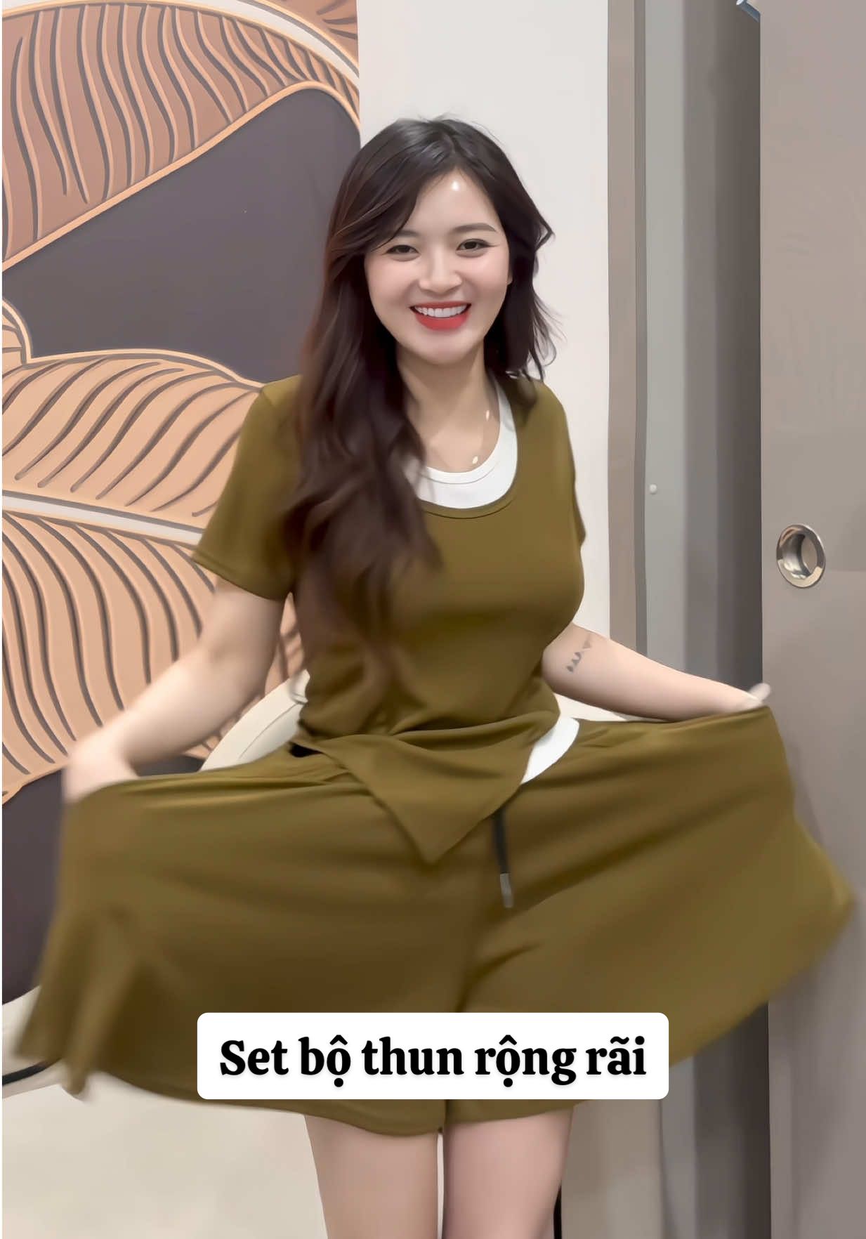 Set bộ thun rộng rãi #xuhuongtiktok #thoitrang #thoitrangnu #set #setbo #setboxinh #setbonu 