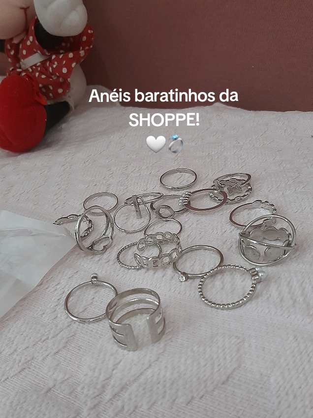 A responder a @mariana.silva702   São lindinhos e paguei baratinho neles! Ameiii 💖  A loja é a CHOICE OFICIAL  #aneis #comprinhasshopee #anel  #shoppe #aneis #comprinhas #dica #foryoupage #acessorios  #garotasapoiamgarotas💝🎀✨️ 