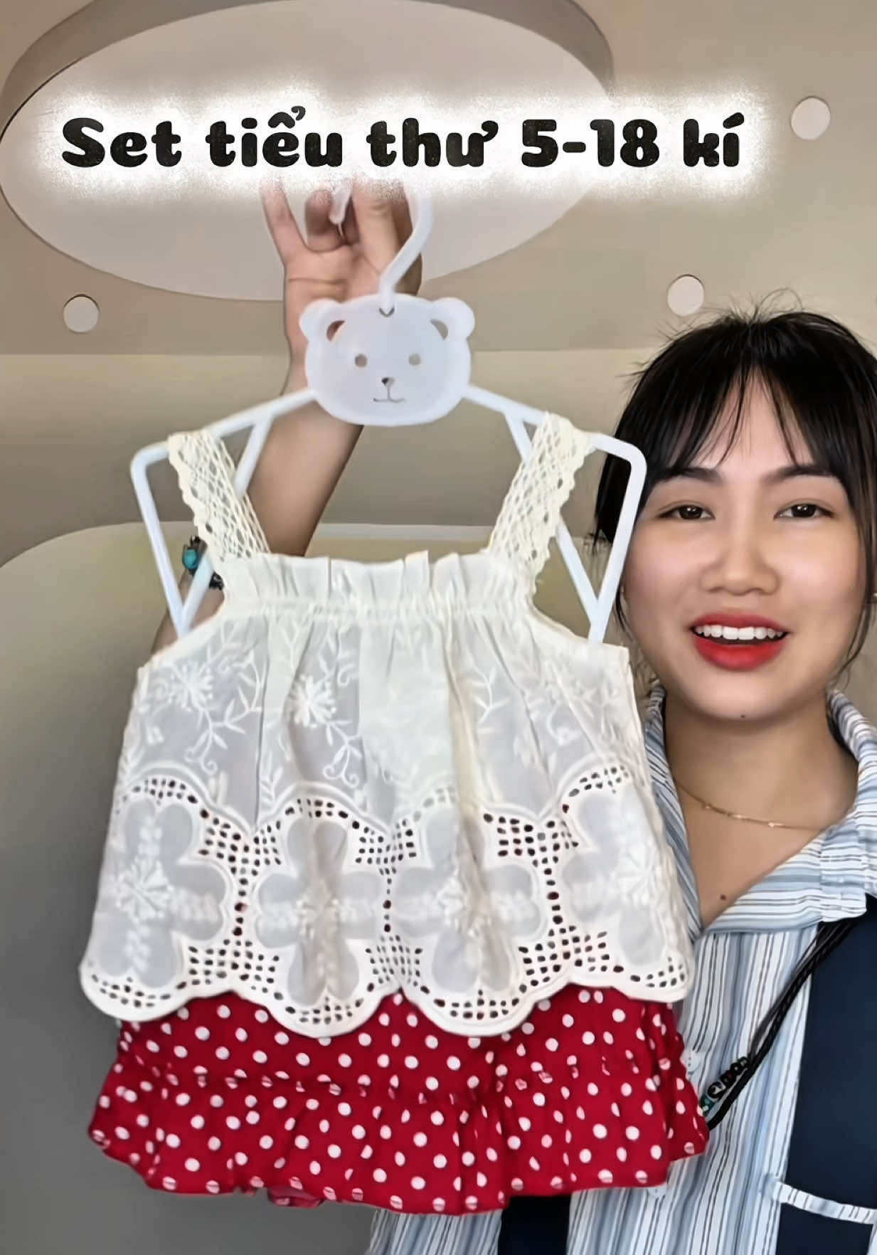 Xì tai tiểu thư của mẹ nào chốt luôn giúp em nha 🥰 #thoitrangtreem #dobegai #vaychobe #setxinhchobe #maym52mevoi 