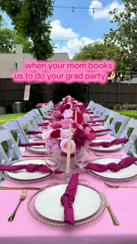pretty in pink grad party ✨🤌🏼💗🌸 #gradparty #gradinspo 