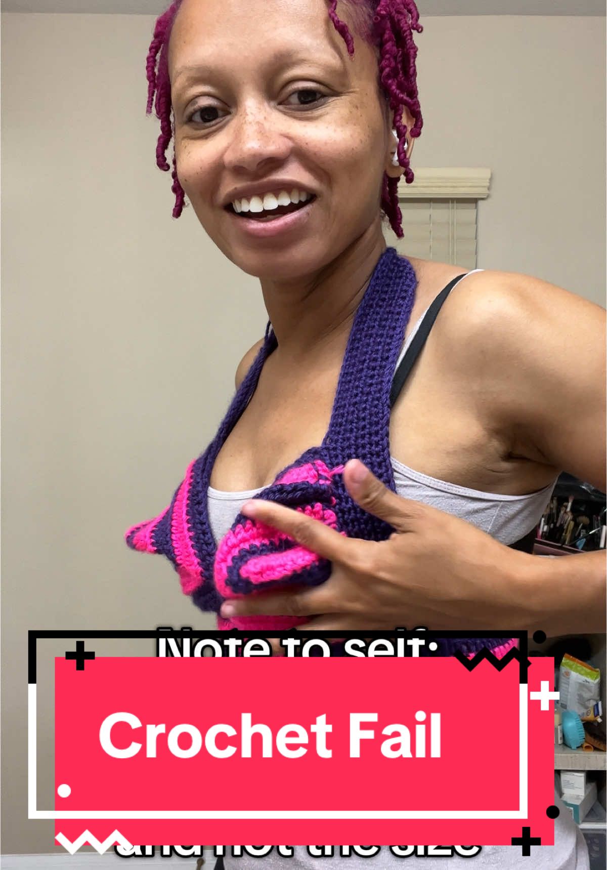 Now taking custom orders😂 I’m determined to fix this lol #crochetfail #handmadetop #crochet #crochetersoftiktok #fyppppppppppppppppppppppp #whatthehell #help #yarntop