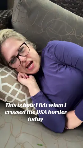Me talking to the border guard today #genx #canada_life🇨🇦 #contentcreator #fyp 