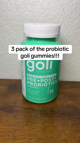 3 pack now available for the prebiotic postbiotic and probiotic! These are so good and the flavor is amazing! Grab them now before the flash sale ends! #goli #goliprobiotics #golisale #golisuperbrandday #giftideas #ttslevelup #ttsdelightnow #spotlightfinds #tiktokshopcreatorpicks #springtok #tiktokshopmemorialday #ttstakeover #tiktokshopsummerturnup #giftguide 