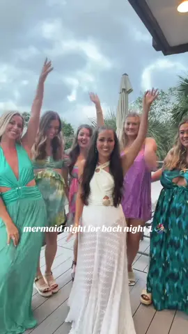 Night 1 of the bach trip with my mermaids! 🧜🏼‍♀️