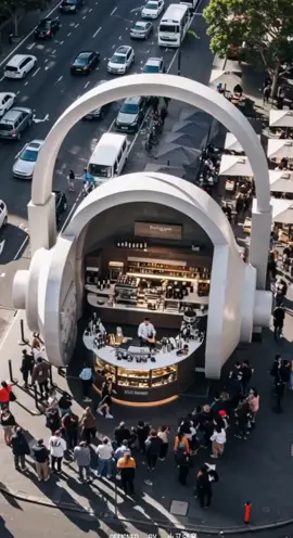 This AirPods Café Just Leveled Up Street Style! #AirPodsCafe   #CoolDesign   #StreetArtVibes   #UrbanAesthetic   #FuturisticVibes   #CreativeSpaces   #TikTokMadeMeGo   #HiddenGems   #ModernArchitecture   #NextLevelDesign   #ViralSpot   #tiktoktravel   #CityVibes   #MustSeePlaces   #DesignGoals