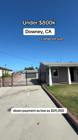 DM me the word “DOWNEY” for more info 💬 Mándame DM con la palabra “DOWNEY” para más información 💬 Downey property under $800K Propiedad en Downey por menos de $800K 🏡 Huge lot with endless potential Lote gigante con muchísimo potencial 💸 Live in it now, build later, or add an ADU Vive aquí hoy, construye después o añade un ADU ✨ Perfect for investors, builders, or first-time buyers Ideal para inversionistas, constructores o compradores primerizos 3% down payment gets you in for just $24K ✅ Con solo el 3% de enganche puedes entrar con $24K — así de fácil ✅ Disclaimer: I am not the listing agent and this is for informational purposes only. Down payment is estimated based on a 3% conventional loan—actual terms, rates, and qualifications may vary. I am not a loan officer. Always consult with a licensed lender for accurate loan scenarios. Aviso: No soy el agente de listado, esta información es únicamente con fines informativos. El enganche estimado se basa en un préstamo convencional del 3%, pero los términos, tasas y requisitos pueden variar. No soy oficial de préstamos. Consulta con un prestamista autorizado para obtener cifras exactas. #DowneyRealEstate #BigLotBigDreams #FirstTimeBuyer #ADUPotential #AffordableHomes #SoCalRealEstate #StarterHomeVibes #TuCasaTeEspera
