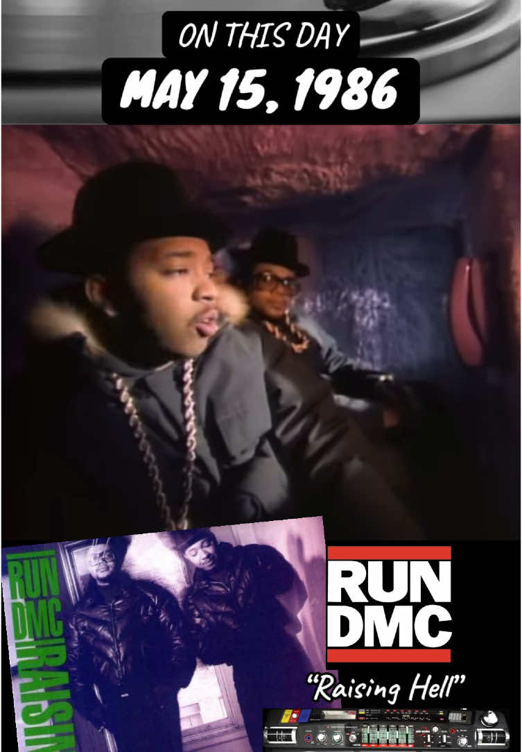 ALBUM RELEASED.. #rundmc #raisinghell #hiphop #throwback #80s #music #oldschool #classic #onthisday #mtv #memories #genx #fyp #foryou #foryoupage #fypシ #rap 