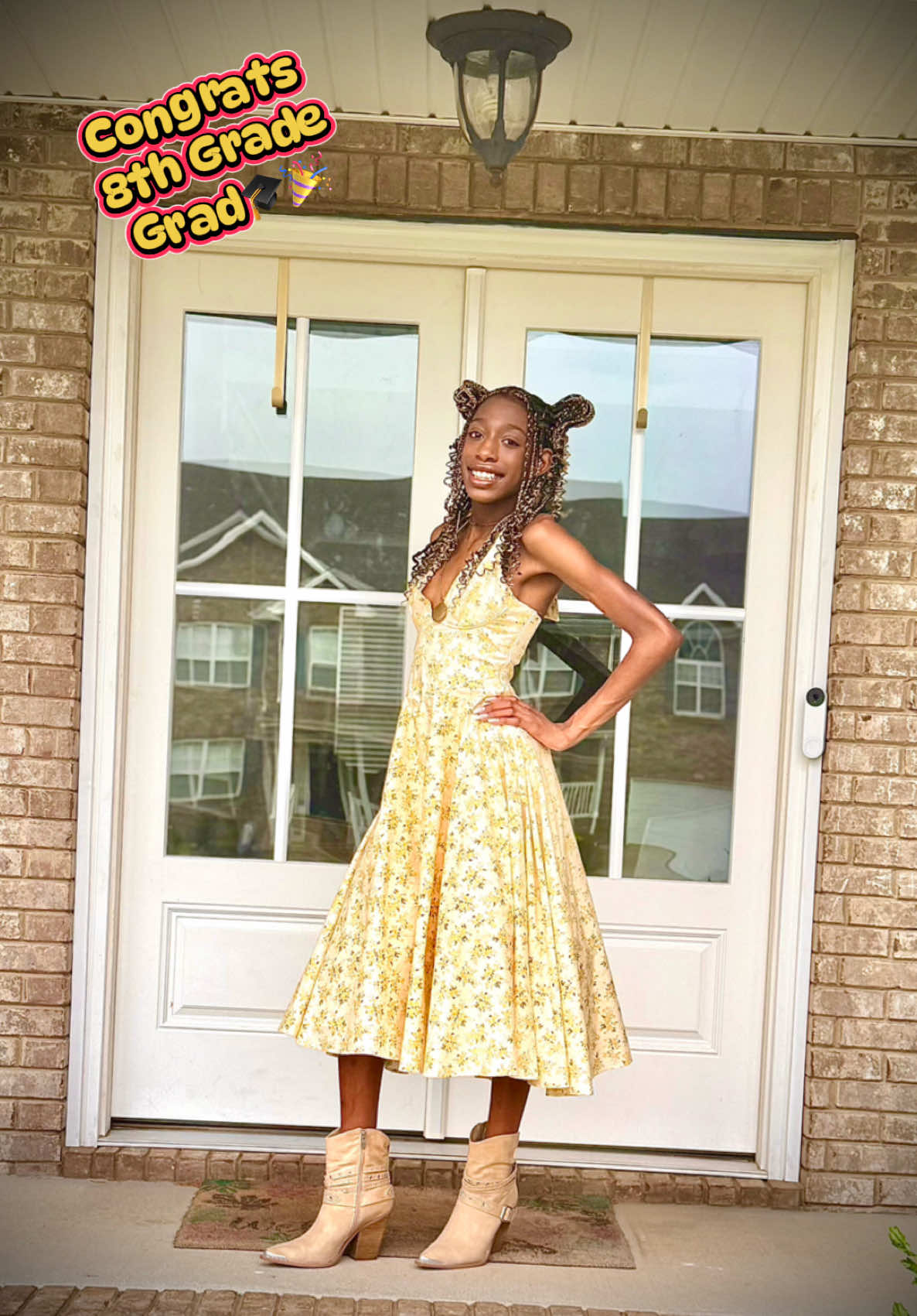 Welp…another one is off to high school 🥺😫 I legit cannot believe this…my babies are growing up at lightening speed 🤦🏽‍♀️ Congratulations to our Zurielle on her 8th grade promotion 🎉🎉🎉🎓🎓🎓 #graduated #offtohighschool #byemiddleschool #issafreshman #countrygirl #bootsontheground #prettygirlsandpickuptrucks #blackgirlmagic #melaninpoppin #proudmomma 
