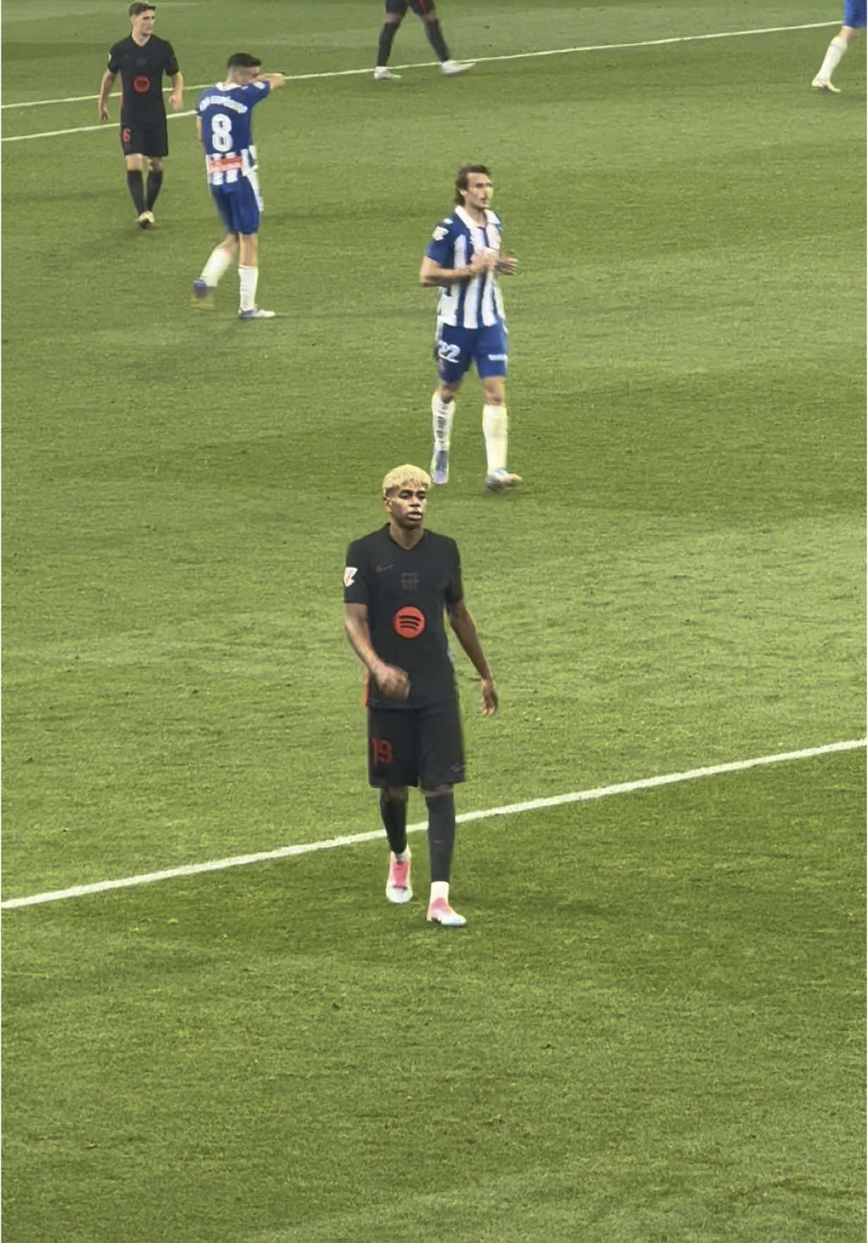 Lamine Yamal enfadado en el derbi de La Liga Espanyol 0-2 Barcelona #lamineyamal #barcelona #espanyol #laliga #yamal 