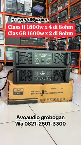 Power dB voice class H dan class GB #powerclassh #powerclassgb #hargapower #dbvoice #dBvoice #power4chanel #avoaudio #tokoaudio #soundsistem #tokoaudiolengkap 