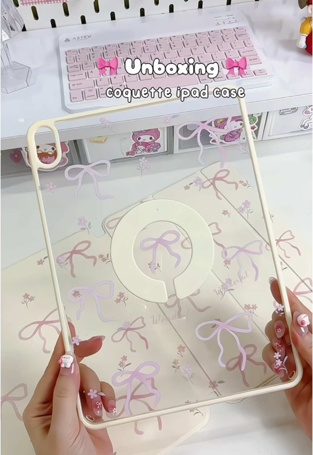 #unboxing #fyp #viral #coquette #ipadcase #opipad #coquetteipadcase 