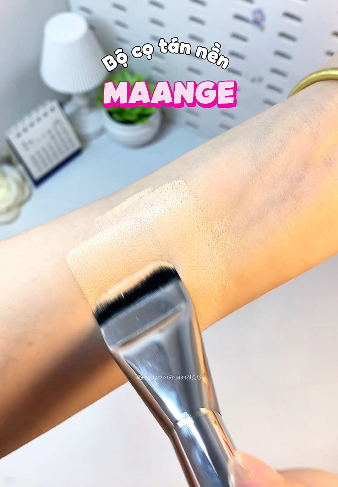 Bộ cọ tán nền + cây mix nền #review #unboxing #cotannen #maange #xuhuong #viralvideo 
