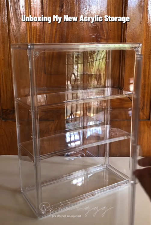 Unboxing my fave acrylic storage box #acrylicstorage #unboxing #clearorganizer  #organizer #storage #foryoupage  #storeorganizer #foryou #homestorage #fyp  #minicabinet #drawer 