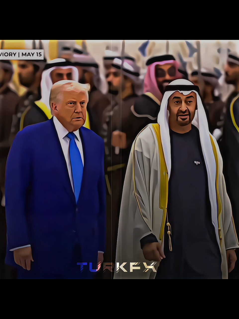 Trump in UAE, There is no hope of the Arab world anymore.  Sorry Gaza🥺❤️‍🩹 #foryou #fyp #viral #trend #kurulusosman #osmaniye #orhanbey #sultanosman #ottomanempire #osman #fyppppppppppppppppppppppp 