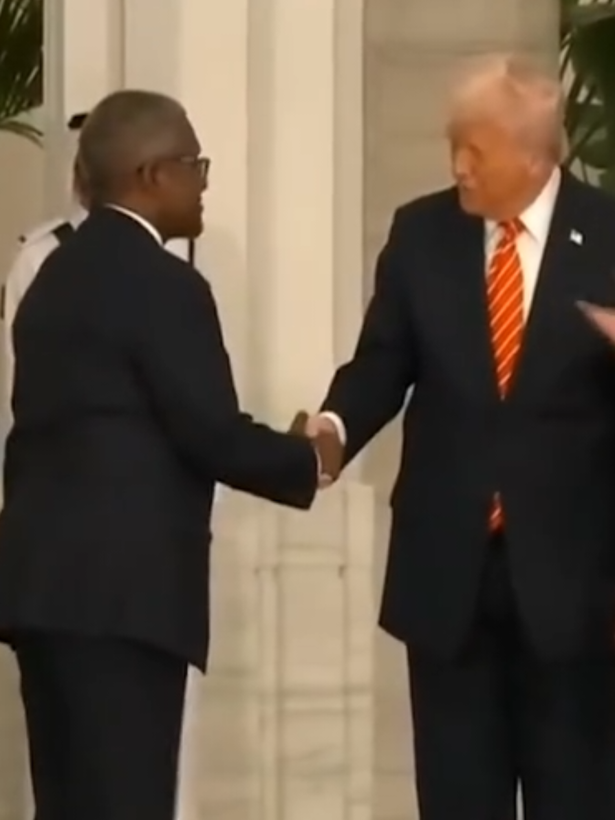 Richest Nigerian, Aliko Dangote, meets U.S. President Donald Trump during the Saudi Investment Summit in Doha, Qatar 🇶🇦 