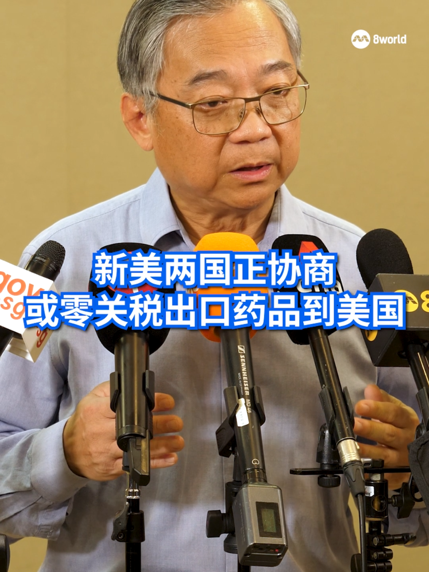 副总理兼贸工部长颜金勇表示，我国正在就美国可能推出的药品关税措施与美方进行协商，包括考虑让我国以零关税向美国出口药品。 #gankimyong #sert #8视界新闻网 #8worldnews #sgnews  Auto translation might not be accurate. Click to see original.