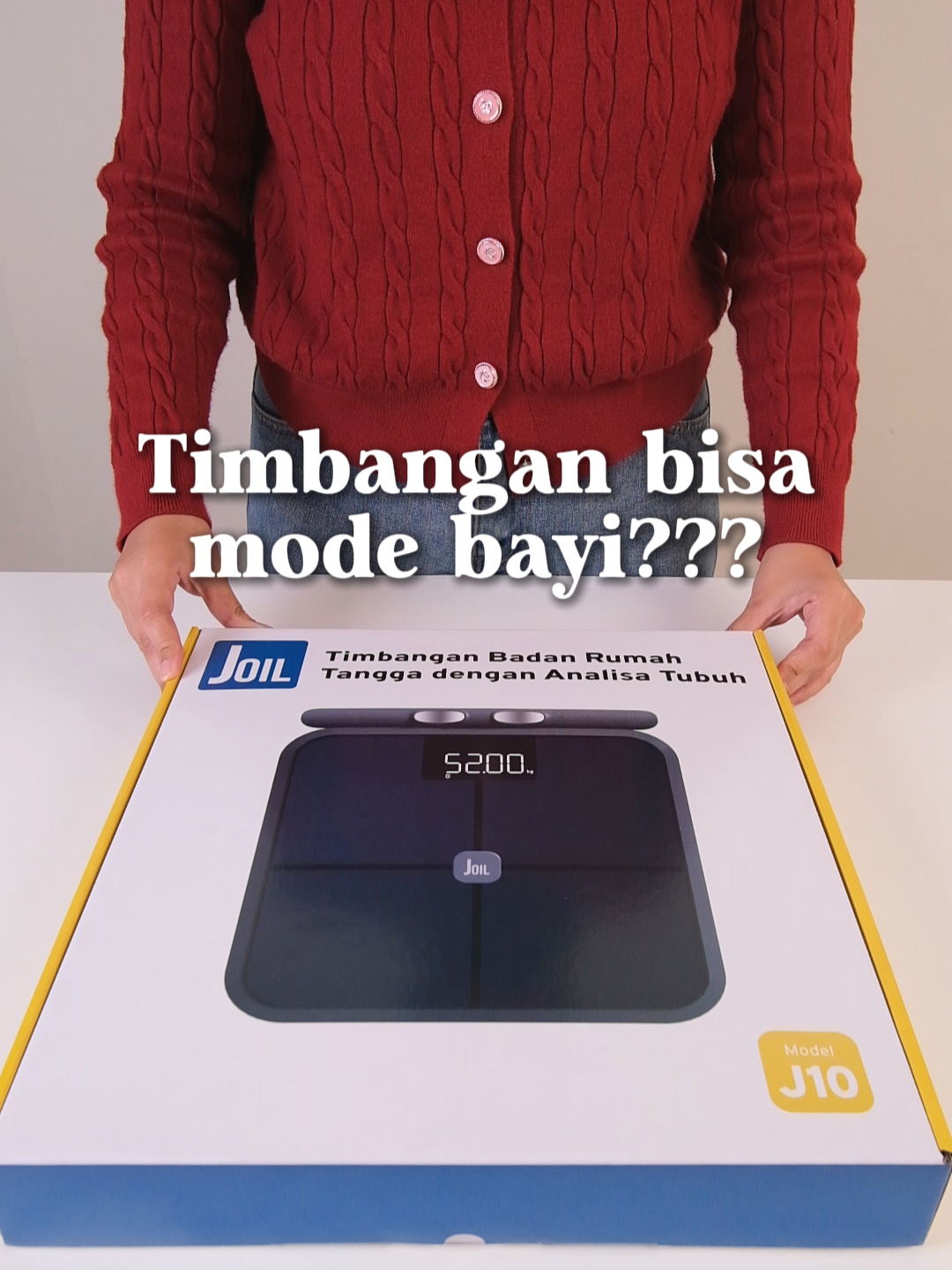 baru kali ini nemu timbangan badan digital yang ada fitur mode bayi nya!!😍😍 #timbanganbadandigital #timbanganbadan #timbangandigital