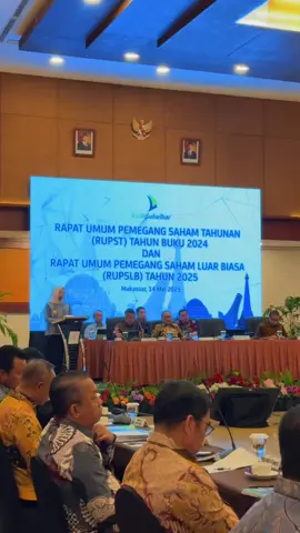Bupati Barru @Andi Ina Kartika Sari turut menghadiri Rapat Umum Pemegang Saham Tahun Buku 2024 🤝🏻