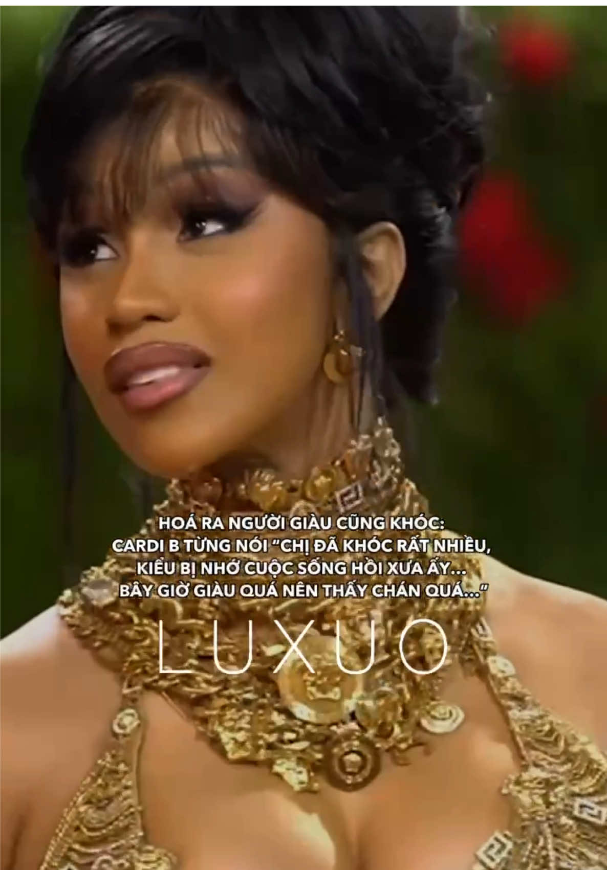 HOÁ RA NGƯỜI GIÀU CŨNG KHÓC: CARDI B TỪNG NÓI “CHỊ ĐÃ KHÓC RẤT NHIỀU, KIỂU BỊ NHỚ CUỘC SỐNG HỒI XƯA ẤY… BÂY GIỜ GIÀU QUÁ NÊN THẤY CHÁN QUÁ…” #cardib #wealthy #fyp #viral #trending #xuhuong #tiktokviral #tiktok #luxuo 