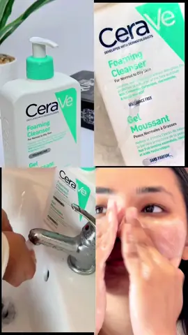 ✨ Fresh, clean, and glowing skin with CeraVe Foaming Facial Cleanser! 🧴 Perfect for daily use, it gently removes dirt and oil while keeping my skin hydrated  #CeraVePartner #FaceCareRoutine #UGC #UGCcreator #fyp #ceravefoamingcleanser #cerave 