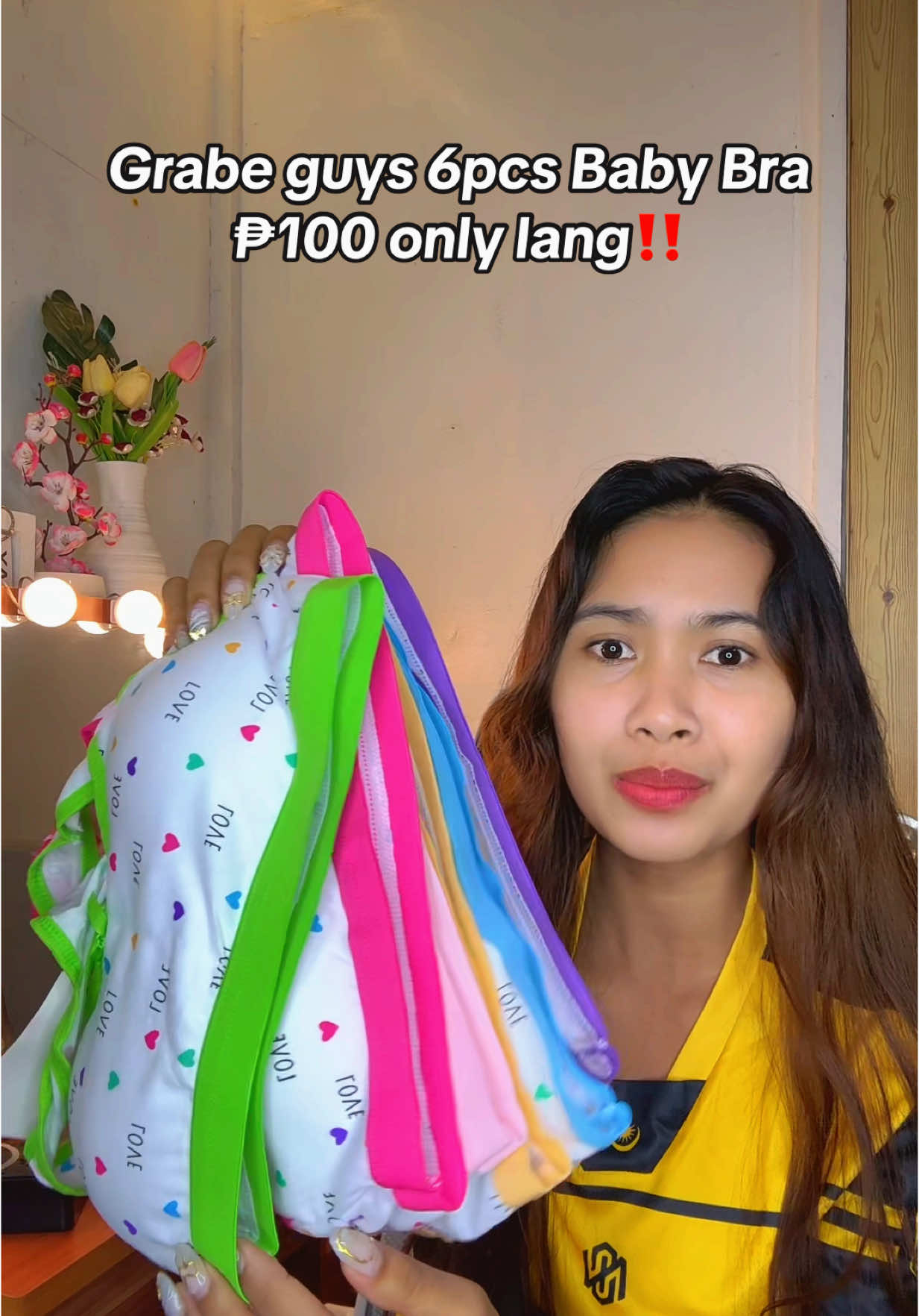 Buy 1 take 5 Baby bra ₱100+ nalang #babybra #brallette #bralleteewithfoam #budolfinds #fypシ゚ 