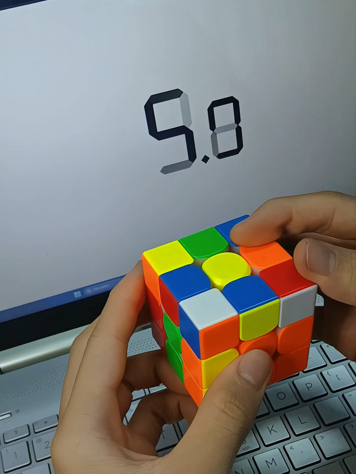 Tối nay Chill Chill chút 😊😊 #solve#rubik #3x3 #sub15