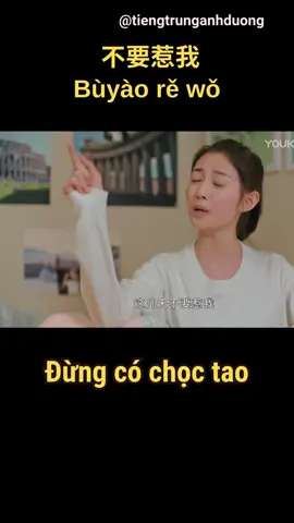 Đừng có chọc tao 不要惹我! #hoctiengtrungquaphim #tiengtrunggiaotiep #tiengtrungmoingay #hoctiengtrung #tiengtrung #tiengtrungonline #LearnOnTikTok 