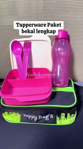 Tupperware paket bekal bisa untuk bekal ke sekolah anak #radhikatuppy #tupperware #tupperwaretulungagung #tupperwareasli #promotupperware #paketbekaltuppperware #botolminumtupperware 