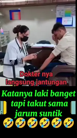 ngakak..laki laki takut jarum suntik viral #viral  #ngakak  #ngakakkocak  #ngakakparah  #lucu  #lucu_ngakak  #lucubanget  #videolucu  #videongakak  #fyp 