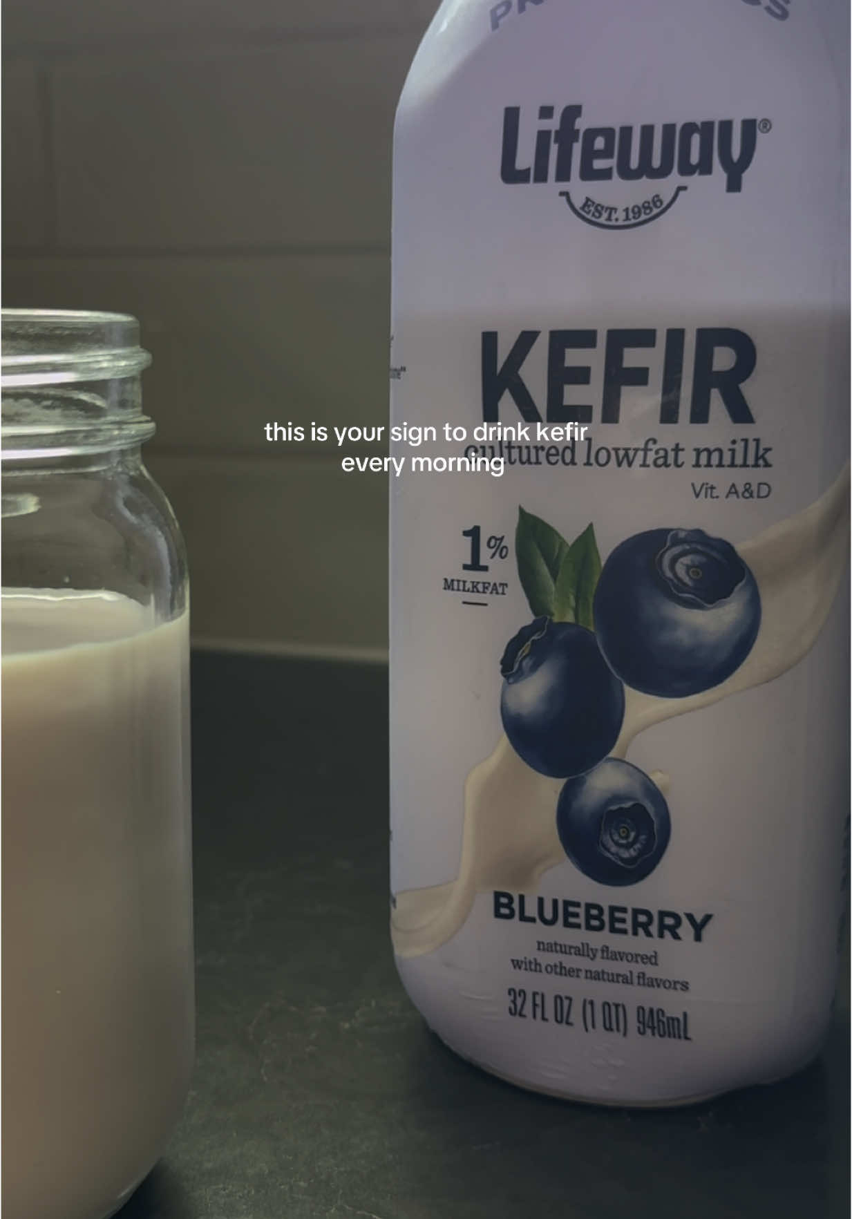 Kefir has soo many benefits🤍 Your gut health & skin will thank you later! #morningroutine #kefir #probiotics #guthealth #skin #wellness #Lifestyle #health #fyp 