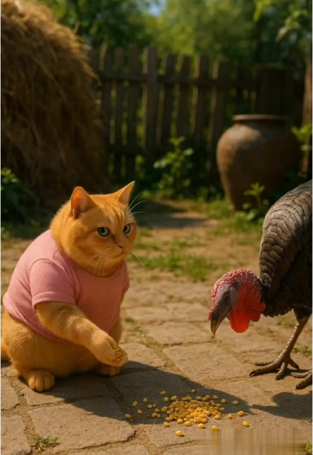 Treating my cat sister to a roast turkey today!