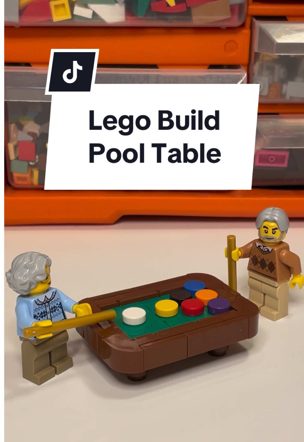 This Lego build is a perfect addition to my Lego City but where should I place it? Let me know #LEGO #legobuild #buildinglego #pooltable #legogames #legoasmr 