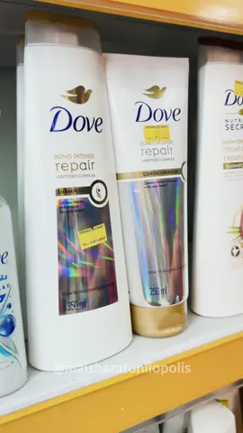 ✨ Já ouviu falar na linha Dove Bond Intense Repair? Ela é perfeita pra quem busca reparação profunda e proteção diária! 💆‍♀️ O leave-in oferece 10 benefícios em 1, e com o shampoo e o condicionador, seu cabelo ganha um tratamento completo. E tem mais: o Sérum Fluido Dove Hidratação também está disponível. Enriquecido com vitaminas A e E, ele deixa o cabelo mais leve, com movimento e toque macio. 🔥 Garanta agora na Drogaria Mais Barato do Túnel de Nilópolis. #drogariamaisbarato #drogariamaisbaratonilopolis #farmacianilopolis