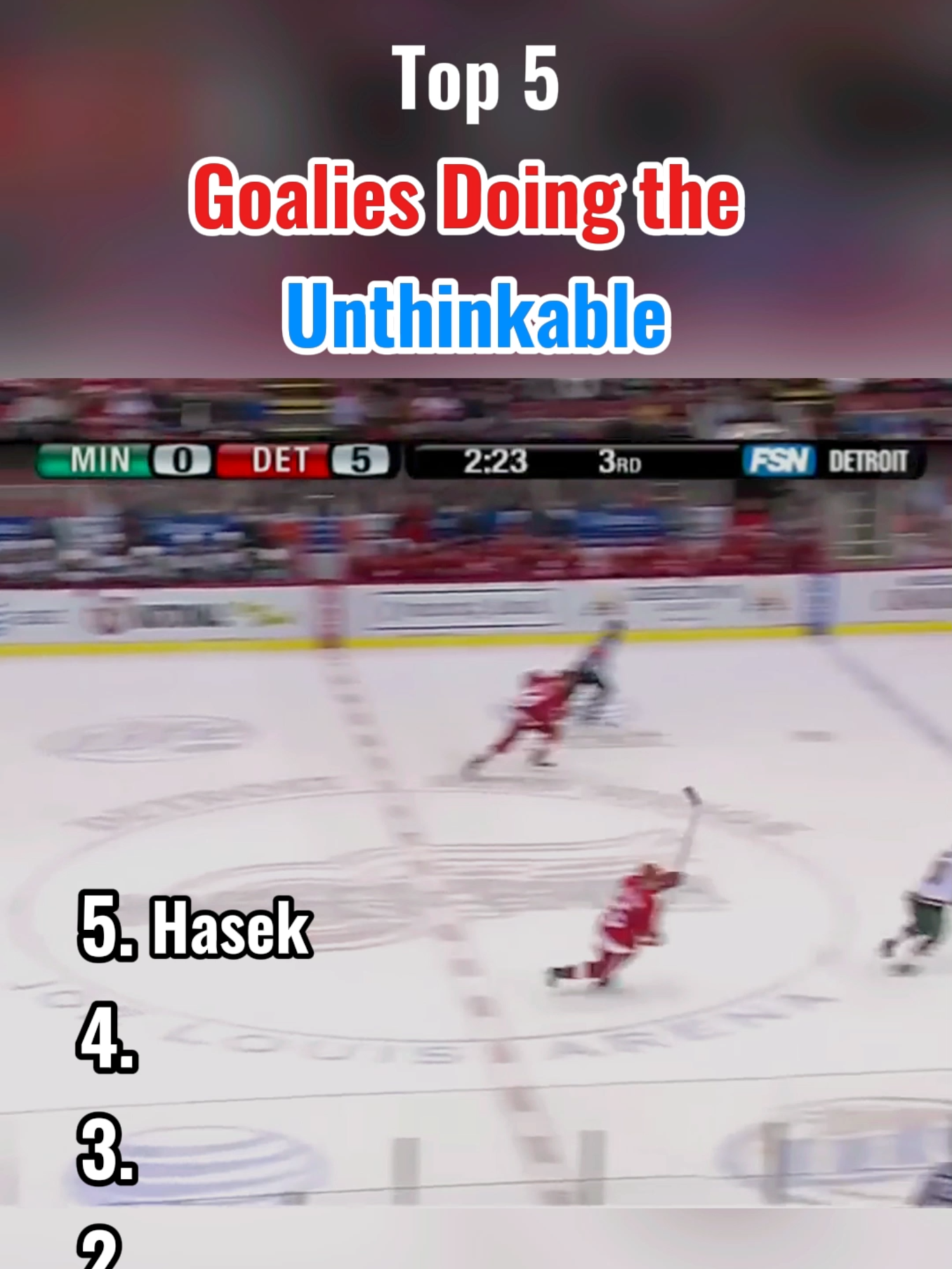 Top 5 Goalies Doing the Unthinksble #hockey #highlights #NHL #fyp #goals