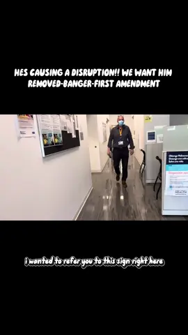 HES CAUSING A DISRUPTION!! WE WANT HIM REMOVED-BANGER-FIRST AMENDMENT #police #audit #america