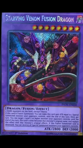 Starving Venom Fusion Dragon Secret Rare (INOV-EN038) #yugioh #yugioharcv
