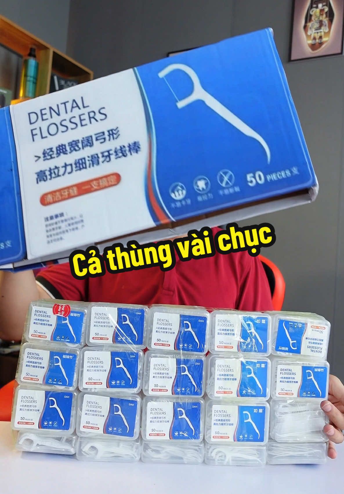 Tăm chỉ nha khoa mua cả thùng mới rẻ ạ #tamchinhakhoa #xuhuong #muataitiktok #nhanuytin88 