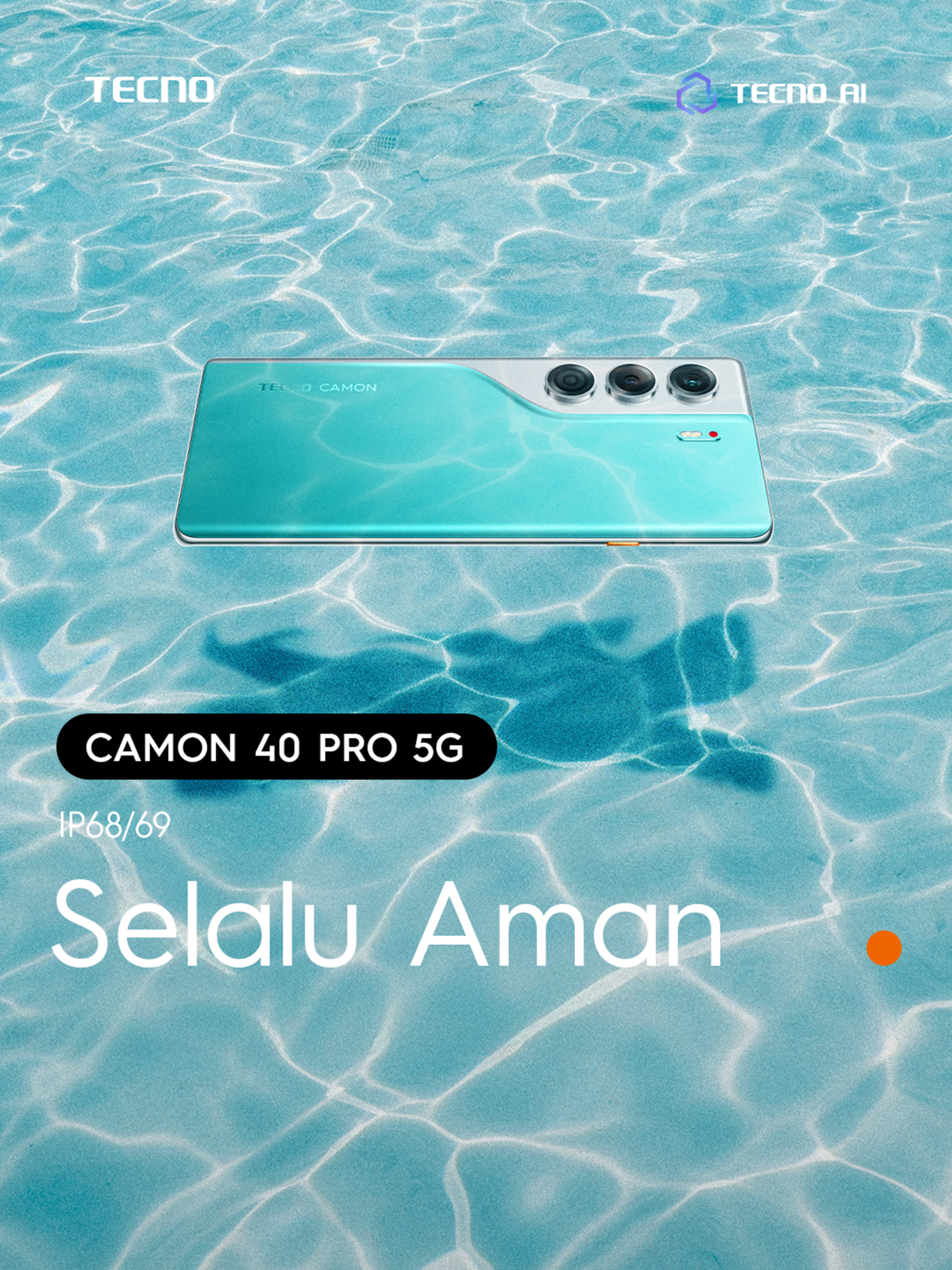 Kesel? Emosi? Jangan jadikan HP korban! Tapi kalau TECNO CAMON 40 Pro 5G sih, dilempar ke kolam juga santuy—udah IP68/IP69 certified, kuat banget! #CAMON40Pro5G #FlashSnapKiller #TECNOIndonesia