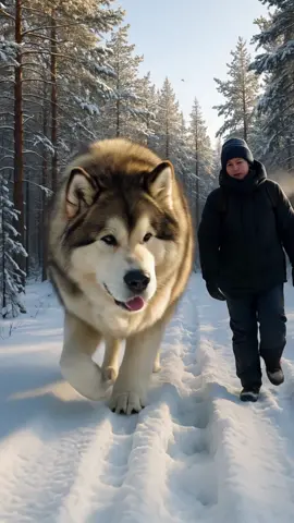 Worlds biggest husky #dog #dogsoftiktok #dogtok #cutedog #ai #husky 