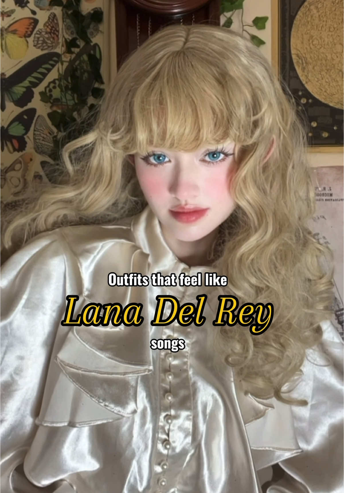 Outfits inspired by the haunting beauty of Lana’s songs 🌷 The first dress: @Hoà Bùi Makeup The second: @jellyup_princess  #lanadelrey #lanadelreystans #youngandbeautiful #outfitinspo #outfitideas #vintageoutfit #vintagestyle #vintagefashion 