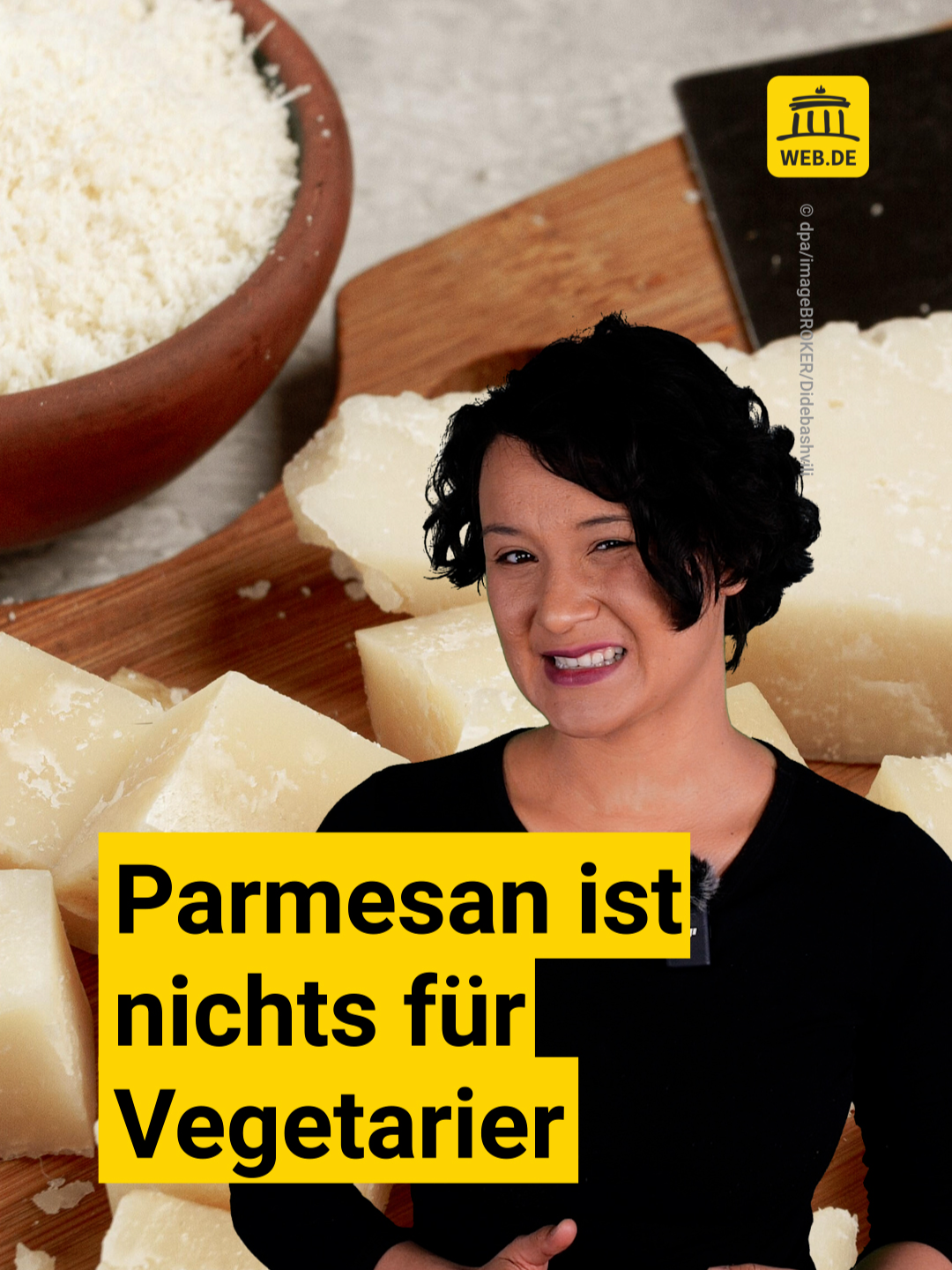 Für tierisches Lab werden Tiere nicht extra getötet, dennoch sind es Tiere aus der Fleischproduktion. Eine Alternative für tierisches Lab ist mikrobielles Lab – doch auch das wird auf Verpackungen selten gekennzeichnet. #vegetarisch #käse #parmesan #herstellung