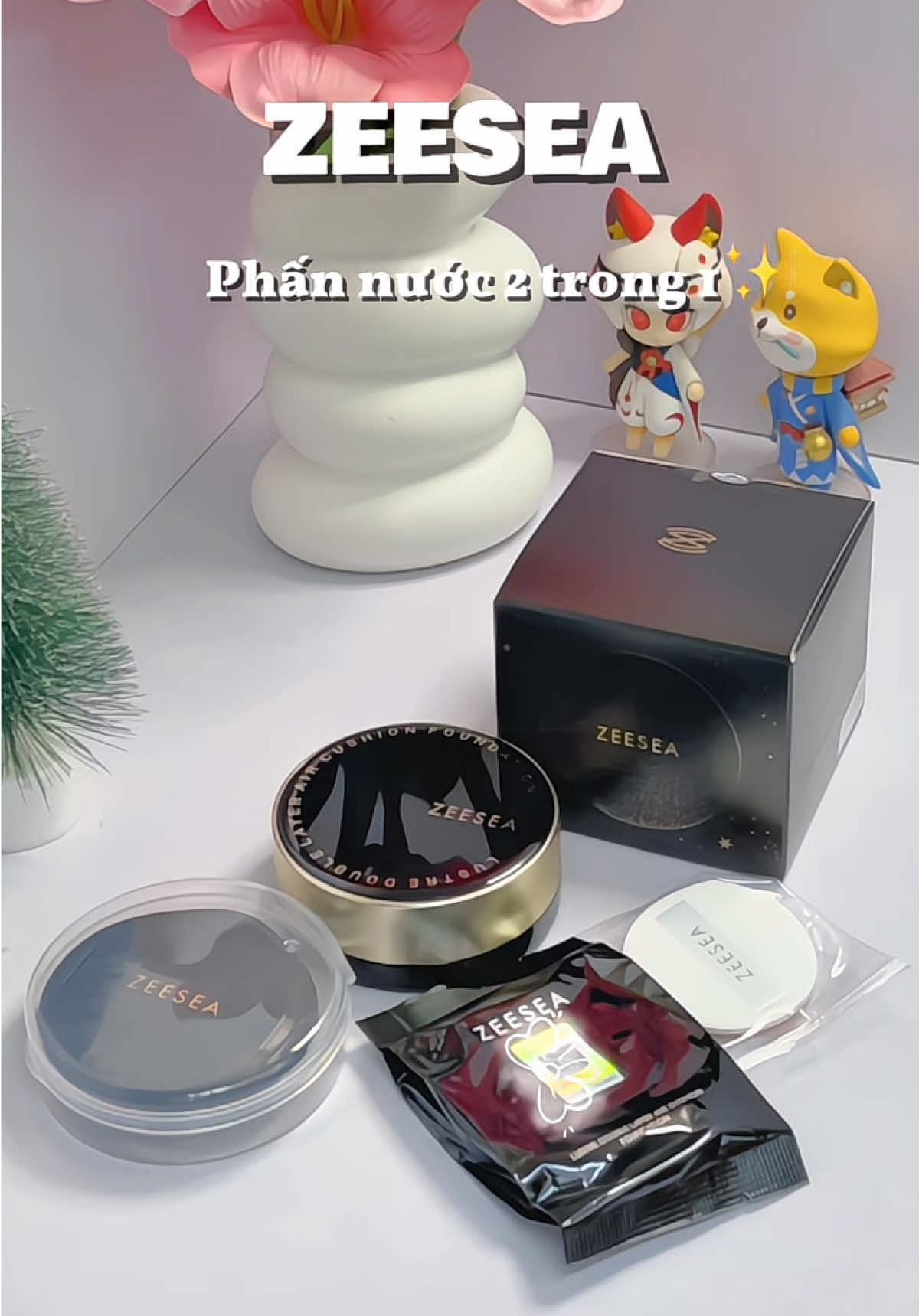 Ai muốn tiện khi makeup khi cầm ra ngoài thì cứ thử em này nhé 👇😊🛒 #zeesea #phannuoc2in1 #phannuoc2in1zeesea #kiemdautot #xh #viral #makeup 
