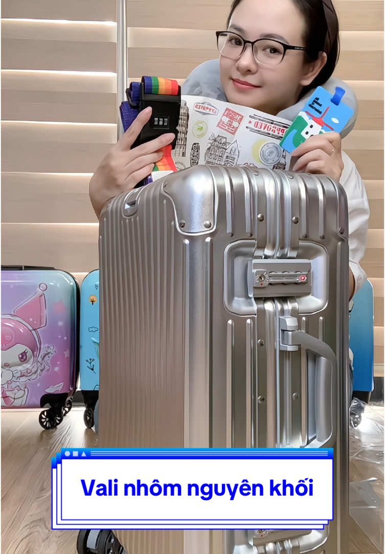 Vali nhôm nguyên khối chống trộm, chống nước, chống rạch, mệnh danh là vali ko thể vỡ #tiemnhachen #xuhuong #valikeo #valinhomnguyenkhoi #valikhoasap #valinhom #validulich 