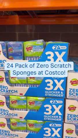 🧼 Time to stock up! Scotch-Brite Zero Scratch sponges are $4 off at Costco right now! 