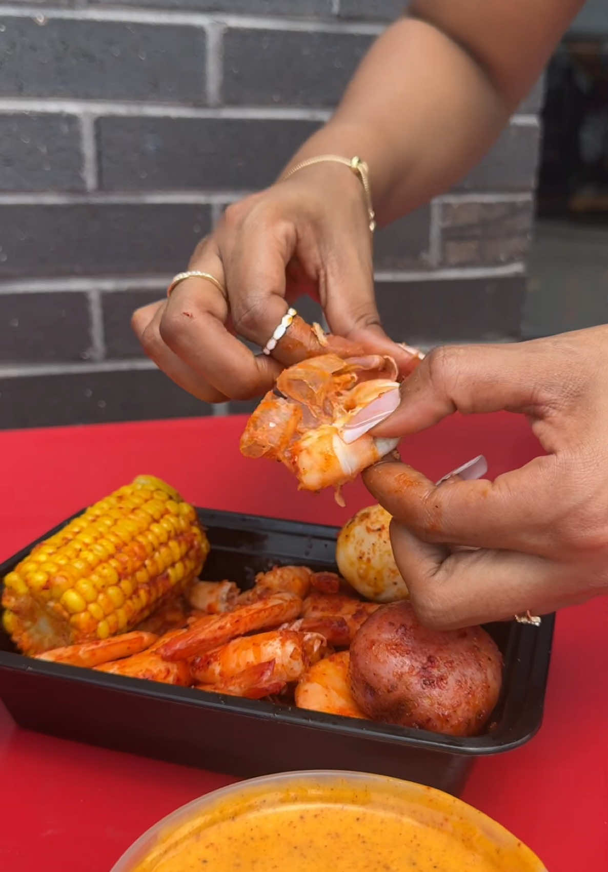 You said “just a lil sum”… and walked out with THIS 🍤 . . #LotusSeafood #CrackSauceDrippin #ShrimpDrop #1LbOfDelusion #SeafoodLuxury #HTXFoodie #RiceSoNice #ShrimpTherapy #HoustonEats