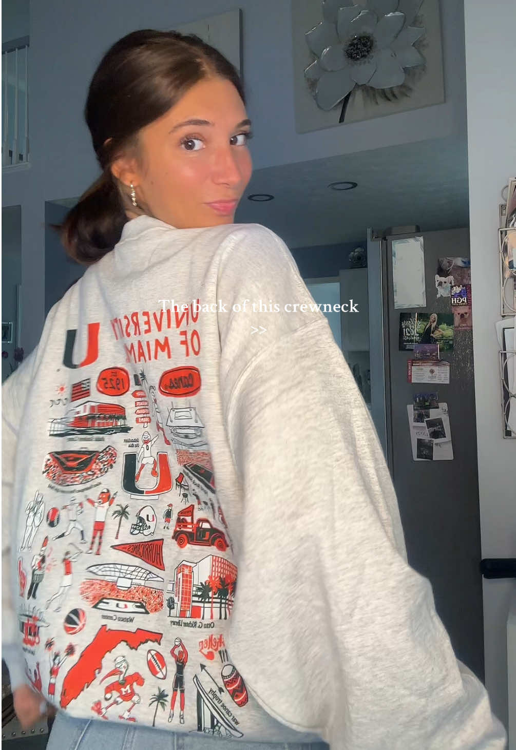 SO CUTE #crewneck #sweatshirt #hoodie #miami #universityofmiami #itsallabouttheu #tiktokshop #dealsforyou #viral #trending #loungewear 