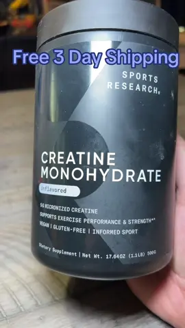 💥Creatine 5 g Sports Research Fueling the gains with Creatine by Sports Research 💥💪 Pure, clean, and easy to mix — strength, endurance, and muscle recovery in one scoop. This stays in the stack 🔥 #NoDaysOff#SportsResearch #SRCreatine #CreatineMonohydrate #CreatineStack #CleanCreatine